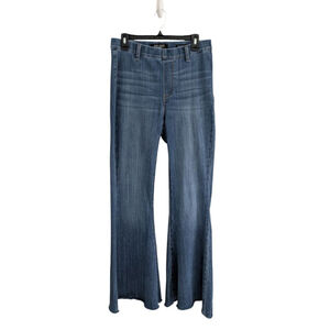 Judy Blue Pull On Super Flare Medium Wash Boho Denim Jeans Women's Size 29